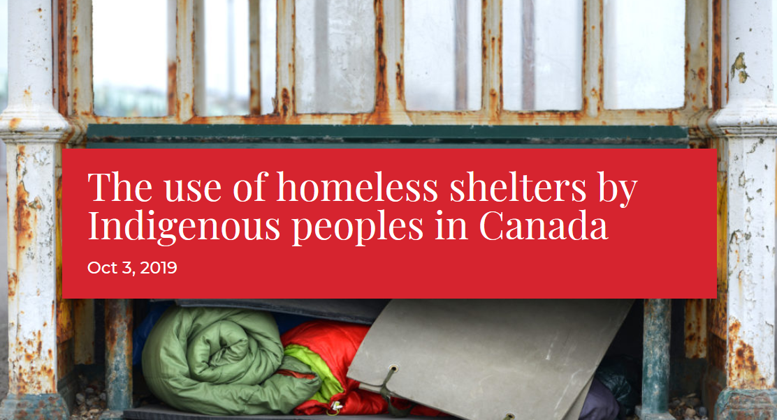 The Use of Homelessness Shelters by Indigenous Peoples in Canada